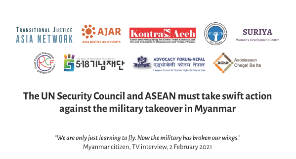 The UN Security Council and ASEAN must take swift action against the military takeover in Myanmar